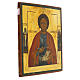Icona russa antica San Pantaleone XIX sec 30x26 cm s5