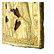 Icono ruso envejecido Virgen de las tres manos riza dorada siglo XIX 31x24 cm s6