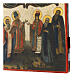 Ancient Russian icon of the 18th century, Veneration of the Mother of God, 16x13 in s6