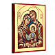 Icona Sacra famiglia dipinta a mano s3