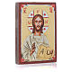 Ikone Christus Pantokrator mit offenem Buch vergoldet s2
