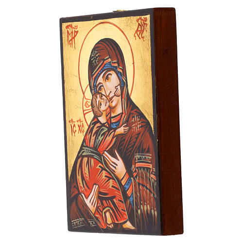 Icona Romania Madre Dio Vladimir dipinta a mano 2
