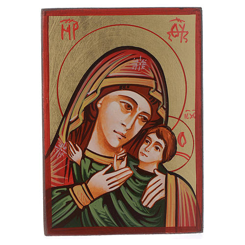 Rumänische Ikone Gottesmutter Kasperov gemalt 1
