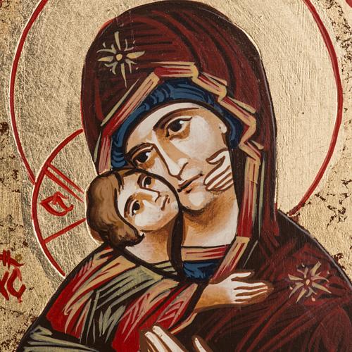 Ícone sagrado Virgem Vladimir Roménia 2