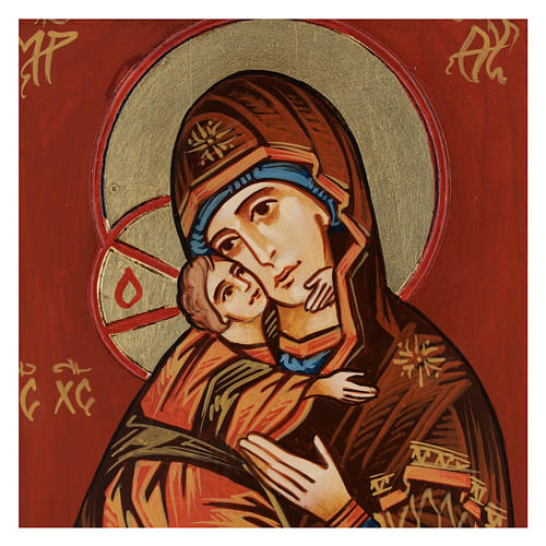 Ikone Jungfrau Maria von Vladimir mit Relief 2