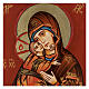 Ícone Nossa Senhora de Vladimir em relevo s2
