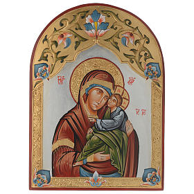 Ícone Virgem da Ternura decorado