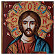 Handgemalte Ikone Christus Pantokrator mit geschlossenem Buch s2