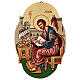 Ikona Święty Łukasz Ewangelista owalna s1
