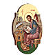 Ikona Święty Łukasz Ewangelista owalna s3