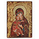 Ícono Virgen de Vladimir bordes irregulares s1