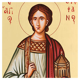 Ícone Santo Estêvão pintado Roménia