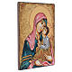Icono Romanos pintado Virgen con niño 40x30 cm s2