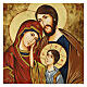 Icono pintado rumano Sagrada Familia 40x30 cm s2