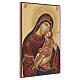 Icono rumano pintado Virgen con niño 40x30 cm s2