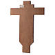 Croce icona dipinta a mano su legno 45x30 cm s3