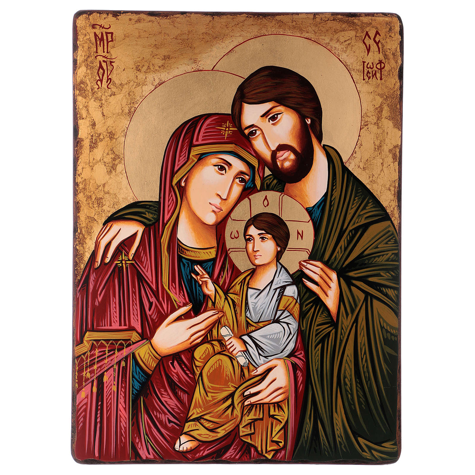 Romanian sacred icon Holy Family, hand painted 45x30 cm | online sales ...