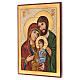 Icono Rumanía Sagrada Familia bizantina 45x30 cm s2