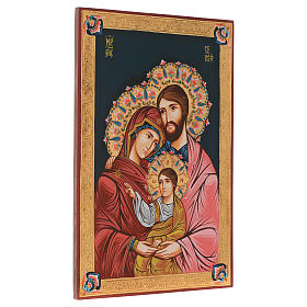 Ícone Sagrada Família pintado à mão 40x60 cm