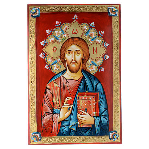 Ícone pintado à mão Pantocrator 40x60 cm 1