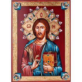 Christ the Pantocrator icon, hand-painted