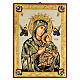 Our Lady of perpetual help icon with polychrome decorations s1