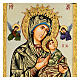 Our Lady of perpetual help icon with polychrome decorations s2
