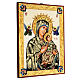 Our Lady of perpetual help icon with polychrome decorations s3