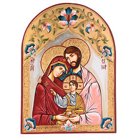 Ícones Pintados Roménia: Ícone Sagrada Família Roménia decoração multicolor