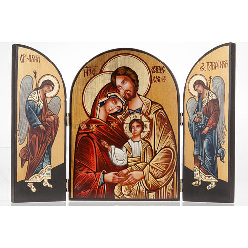 Roman Trittico Sacra Famiglia 21,6 Cm - Presepe Da Collezione In Resina - 2