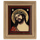 Ícono pintada sobre vidrio Jesús coronado de espin s1