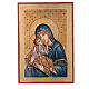 Icona Romania dipinta 32x22 cm Odigitria con decori s1