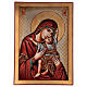 Icona dipinta Romania 70x50 cm Odigitria con decori s1