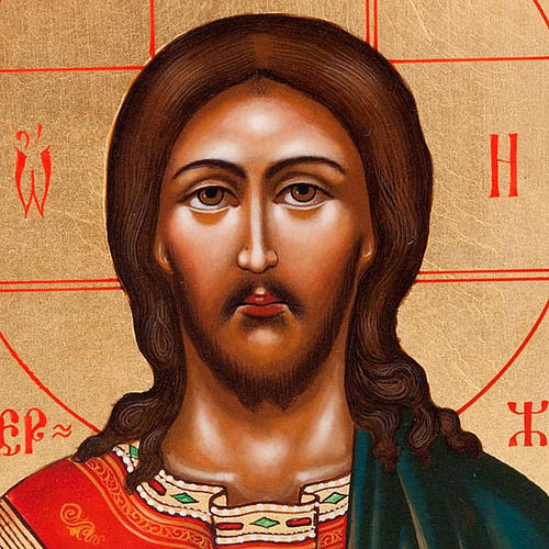 Icono sacro Cristo Pantocrator Rusia 22 x 27 cm. 3