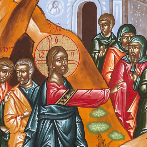 Icono ruso Resurrección de Lázaro 22 x 27 cm. 2