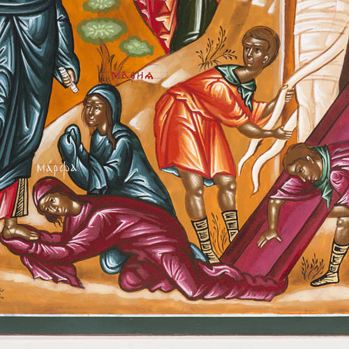 Icono ruso Resurrección de Lázaro 22 x 27 cm. 3