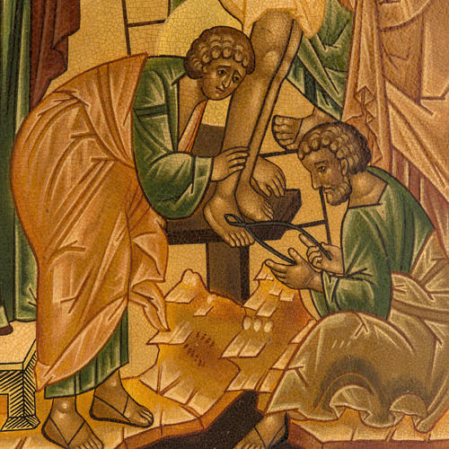 Russian icon, Deposition of the Cross 22x27cm 2
