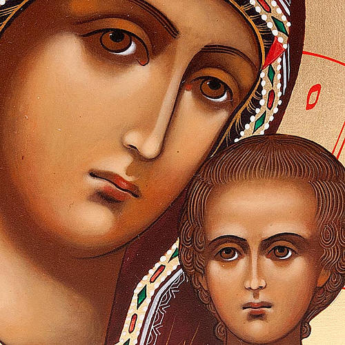 Icône russe, 22x27, Vierge Petrovskaya 3