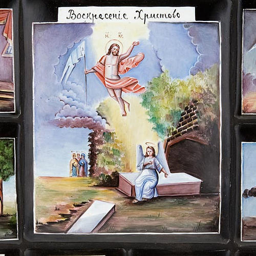 Icône russe peinte à la main, 12 fêtes 2