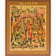 Ikona prawosławna 'Upokorzenie Jezusa' Rosja malowana s1
