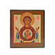 Icono Ruso pintado Virgen de la Señal madera 20x17cm s1