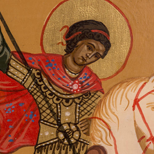 Icono Ruso pintado San Jorge 20 x 17 cm 2