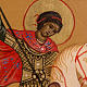 Russian icon St George and the dragon, painted 20x17 cm s2