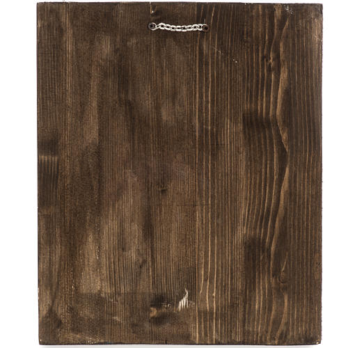 Icona Russa San Giorgio dipinta 30x25 cm 4