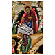 Icona Nascita di Gesù dipinta su tavola XIX sec. s3