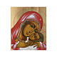 Russische Ikone, Gottesmutter von Korsun, gemalt auf alten Bildträger s2