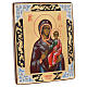 Russische Ikone, Gottesmutter von Smolensk, gemalt auf alten Bildträger s2