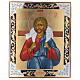 Ícone Bom Pastor pintado madeira antiga Rússia s1