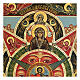 Ícone russo quadro antigo restaurado O Olho que tudo vê, época czarista, 40x30 cm s2