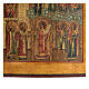 Ícone russo restaurado madeira antiga Véu de Maria Pokrov século XIX, 32x26 cm s4